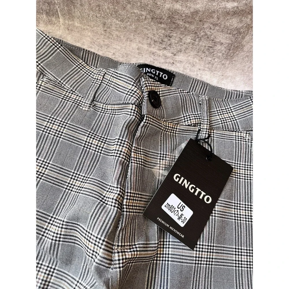 GINGTTO Mens Slim Fit Shorts Stretch Tapered Leg Skinny 5